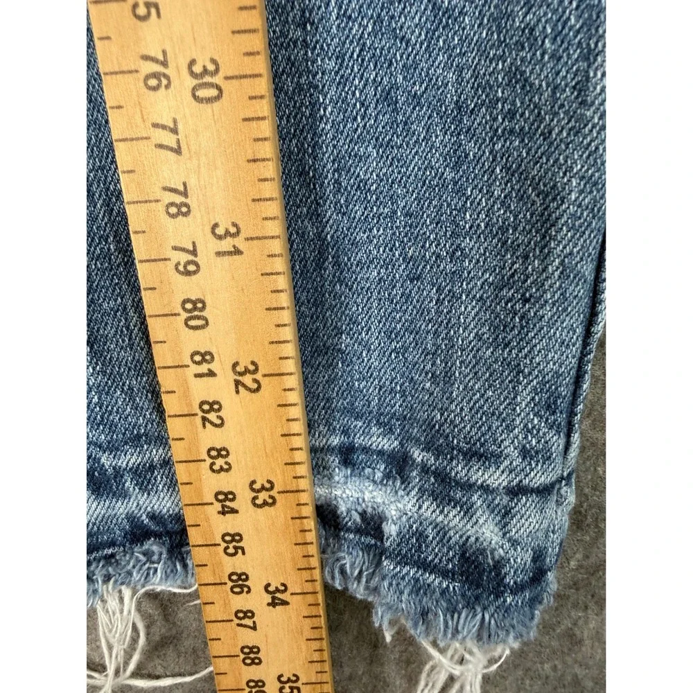 Lucky Brand Sienna Slim Boyfriend Jeans Light Wash Distressed Raw Hem Size‎ 2 26